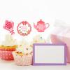 12PCS Happy Mother's Day Cupcake Toppers Decorations Mom I Love You Are the Best Mom Toothpicks Sticks with Heart Tulip Bouquet Bear Assorted Patterns Party Supplies view 3