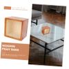 Abaodam Decorative Wooden Coin Bank with Glass Surface Sturdy Saving Pot for Adults Home and Office Decoration Unique for Birthdays and Holidays view 3