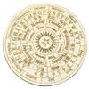 Abaodam Wooden Divination Board 5.90In Astrology Carved Decorative Panel for Home Board Decoration Metaphysical Fortune Telling Toy view 1