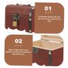 Abaodam Wooden Piggy Bank Lock Retro Style Money Saving Box Vintage Storage for Adults and Multi-Function Secure Treasure Chest view 3