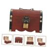 Abaodam Wooden Piggy Bank Lock Retro Style Money Saving Box Vintage Storage for Adults and Multi-Function Secure Treasure Chest view 4
