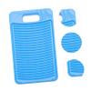 CHILDWEET Non-Slip Plastic Laundry Washboard Creative Mini Scrubbing Board for Home Use for Boys and Girls Clothes and view 2