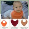 Parker Baby Muslin Bandana Drool Bibs | 100% Soft Muslin Cotton, Absorbent & Adjustable | Stylish Teething & Drooling Bibs view 4