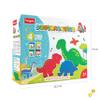 FUN DOUGH Funskool Doughasaurus, Play Dough, Art and Craft Set for Kid, 4 Colorful Tubs of 50g Each (200g Total), Learning, Fun & Engaging, Multicolour, Gift Set for Kids, Age 3+ Years Multicolor view 2