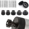 5pcs Mod 1 Pinion Gear 5mm Set Hardened Steel 12T 14T 16T 18T 20T Fit 5mm RC Motor Shaft M1 Pitch Gears Compatible with Arrma Traxxas Axial HSP Redcat Losi RC Car Truck Buggy (with Screwdriver) view 4