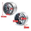 cvking RC Tires Compatible with TRX4 for TRX6 for Axial SCX10 90046 RR10 Wraith 4PCS 2.2" Metal Beadlock 12-Spokes Wheel Rim for RC Crawler Car (Color : 2) view 2