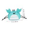 Hemoton Crab Shape Mesh Beach Bag for Boy Girl Fun Shell Collecting Pouch for Beach Toys Lightweight and Breathable Material for Family Outings and Adventures view 4