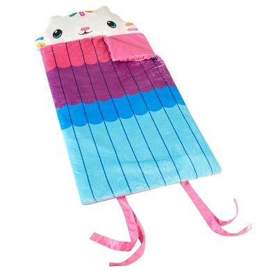 Gabbys Dollhouse Faux Fur Figural Slumber Sleeping Bag for Kids,58"x26", Ages 3+