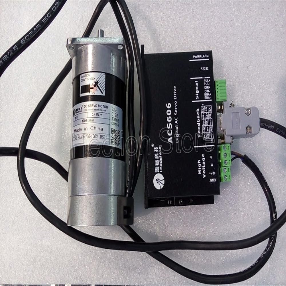 130W Servo Driver ACS606+servo Motors BLM57130-1000 Output Current 5.0A to 16A Runing 3000RPM Have 0.41NM Torque (Speed(RPM): 3000RPM)