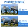 balacoo Mini Elephant Figurines Tiny Animal Statues Miniature Elephant Moss Ornaments for Home Office Garden Decoration Baby Shower Centerpiece view 3