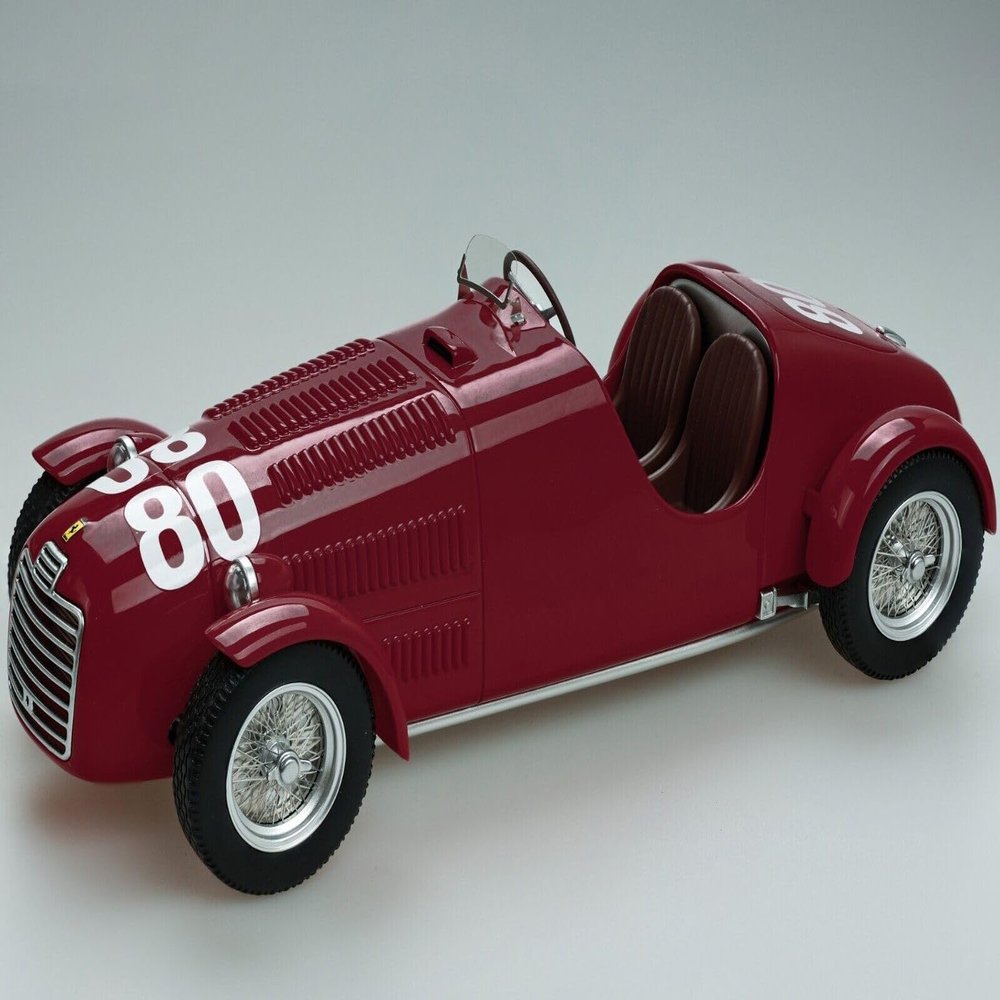 125C #80 Tazio Nuvolari Winner Circuito Di Parma (1947) Limited Edition to 90 Pieces Worldwide Mythos Series 1/18 Model Car by Tecnomodel TM18-297D