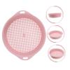 Mipcase Plastic Garden Sieve Handle Sifting Tool for Gardening Lightweight and Easy Use Mesh Strainer for Soil Stones and Compost Pink view 4
