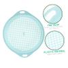 Kisangel Plastic Soil Sieve Handle Lightweight Gardening Tool for Sifting Dirt and Stones Balcony Gardens Blue view 2
