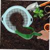 Kisangel Plastic Soil Sieve Handle Lightweight Gardening Tool for Sifting Dirt and Stones Balcony Gardens Blue view 4