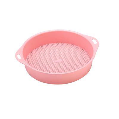 Mipcase 4pcs Garden Soil Sieve Plastic Mesh Sieve Handle for Mini Balcony Gardening