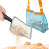 4E's Novelty 2X Shark Tooth Sifter for Beach with 2X Small Mesh Beach Bag for Shell Collecting, Metal Sand Scoop for Picking Up Shells - Beach Toys for Kids (2 Sets) view 3