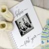 Personalized Twin Baby Memory Book - Hardcover First Year Album Customized with Babies Names - Prompted Baby Journal (Pooh with Twin Balloons - Pink & Blue) view 3