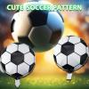 10 Pcs Soccer Balloons 20 Inch Soccer Ball Pattern Foil Ballon for Soccer Themed Birthday Party Suppiles Soccer Game Day Decorations view 2