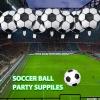 10 Pcs Soccer Balloons 20 Inch Soccer Ball Pattern Foil Ballon for Soccer Themed Birthday Party Suppiles Soccer Game Day Decorations view 4