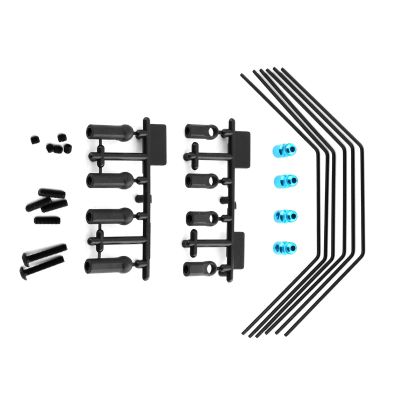 RC Car Rear Sway Bar Front & Rear Torsional for Tamiya XV01 XV02#54514 1/10 RC Car, Anti-Roll Mount Swaybar