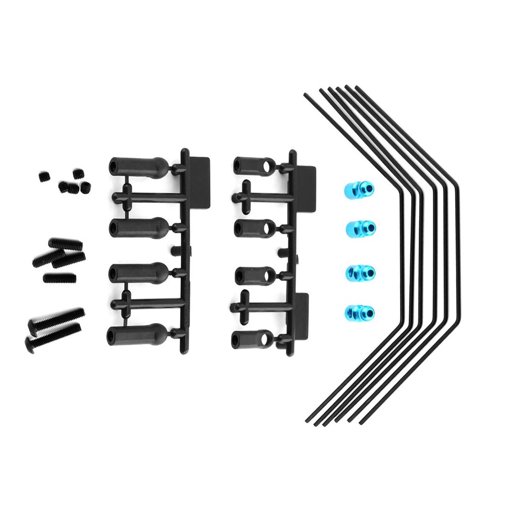 RC Car Rear Sway Bar Front & Rear Torsional for Tamiya XV01 XV02#54514 1/10 RC Car, Anti-Roll Mount Swaybar