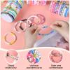 ZHLISHQINJJ 100 Pcs Friendship Bracelets for Women Bead Colorful Surfer Heishi Bracelet Set , Cute Clay Beaded Bulk Bracelets Stretch bracelets Clay for Women Stackable Bohemian Summer Beach Party, Valentine's Day, Birthday Gifts view 3