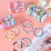 ZHLISHQINJJ 100 Pcs Friendship Bracelets for Women Bead Colorful Surfer Heishi Bracelet Set , Cute Clay Beaded Bulk Bracelets Stretch bracelets Clay for Women Stackable Bohemian Summer Beach Party, Valentine's Day, Birthday Gifts view 4