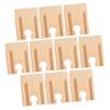 VICASKY 10pcs Wooden Train Track Accessories Expand Your Train Smooth Surface for Model view 1