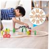 VICASKY 10pcs Wooden Train Track Accessories Expand Your Train Smooth Surface for Model view 4