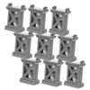 VICASKY 9pcs Train Track Bridge Supports for Riser Accessories Random Grey Green Colors for Play and Building Creative Rail Designs view 1