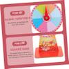 Hemoton 1set Desktop Roulette Game Wheel Raffle Stand for Family Gatherings Parties Carnivals and Trade Shows Random Style view 2