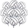 10 Pcs Volleyball Balloons 20 Inch Volleyball Pattern Foil Ballon for Volleyball Themed Birthday Party Suppiles Volleyball Game Day Decorations view 1
