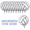 10 Pcs Volleyball Balloons 20 Inch Volleyball Pattern Foil Ballon for Volleyball Themed Birthday Party Suppiles Volleyball Game Day Decorations view 2