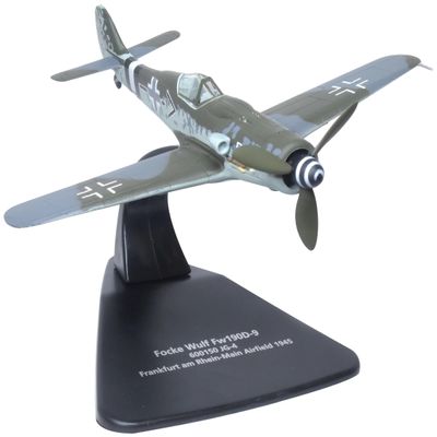 Oxford Diecast Focke-Wulf Fw190D-9 Fighter Aircraft 600150 JG-4, Frankfurt Rhine-Main Airfield (1945) German Oxford Aviation 1/72 Diecast Model Airplane AC113