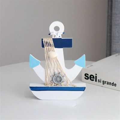 HYTTER Sailboat Model Desktop Engraving Decoration Miniature Craft Boat Office Desktop with 14.7cm White Fishing Net Sailboat