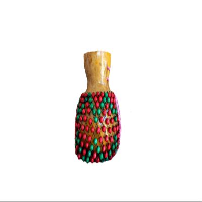 Red beaded Gourd shekere, rhythym music instrument, Latin percussion, gourd shaker, Gift for mom, Mother's day gifts