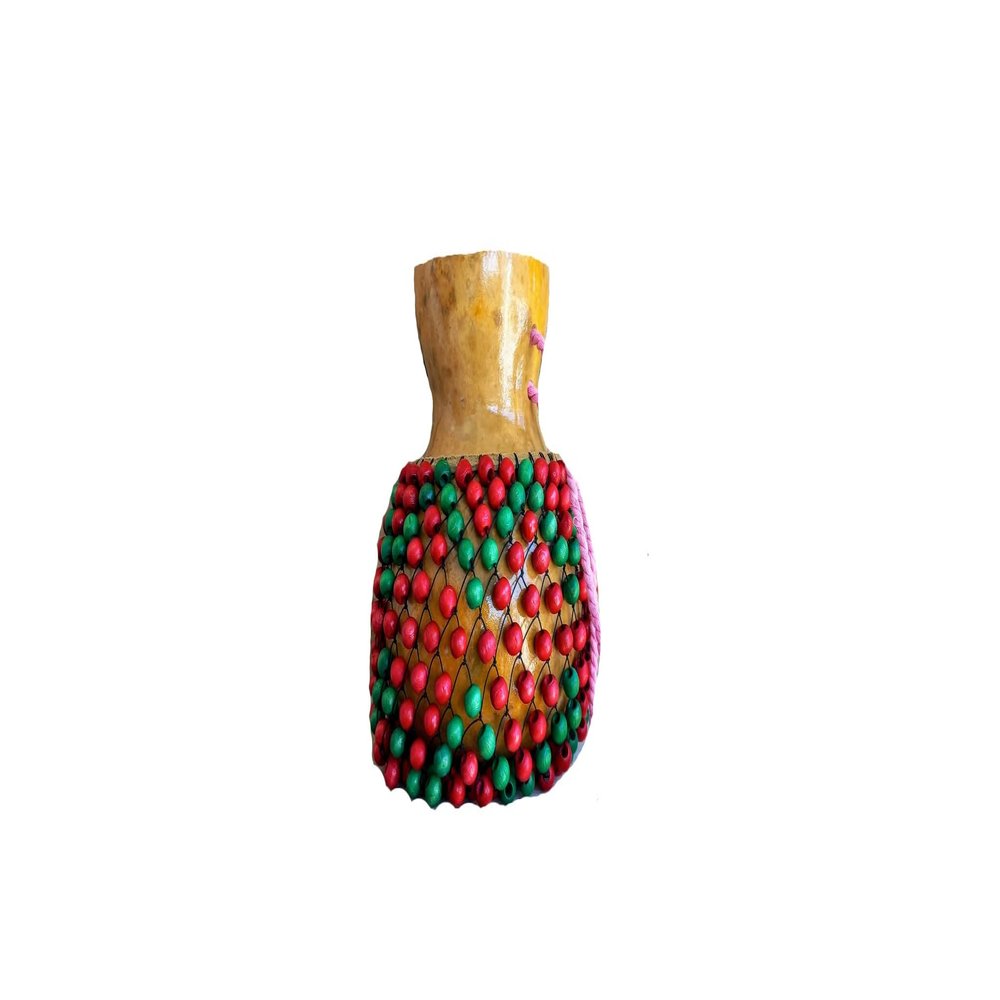 Red beaded Gourd shekere, rhythym music instrument, Latin percussion, gourd shaker, Gift for mom, Mother's day gifts