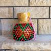 Red beaded Gourd shekere, rhythym music instrument, Latin percussion, gourd shaker, Gift for mom, Mother's day gifts view 2