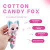 Carly The Cotton Candy Fox 7.5 Inches - 3D Printed Fidget Fantasy Creature view 2
