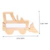 Abaodam Desktop Piggy Bank for Boys and Girls Birthday Wooden Savings Box Tractor Shovel Shape Safe view 3