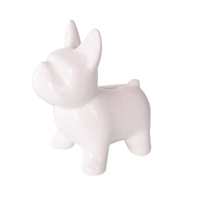 Abaodam Ceramic Piggy Bank Dog Shape Coin Bank for Boys and Girls Money Pot Decorative Money Decor Cartoon Saving Pot