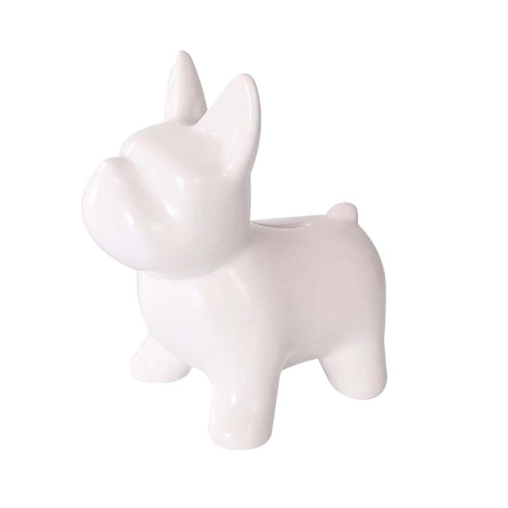 Abaodam Ceramic Piggy Bank Dog Shape Coin Bank for Boys and Girls Money Pot Decorative Money Decor Cartoon Saving Pot