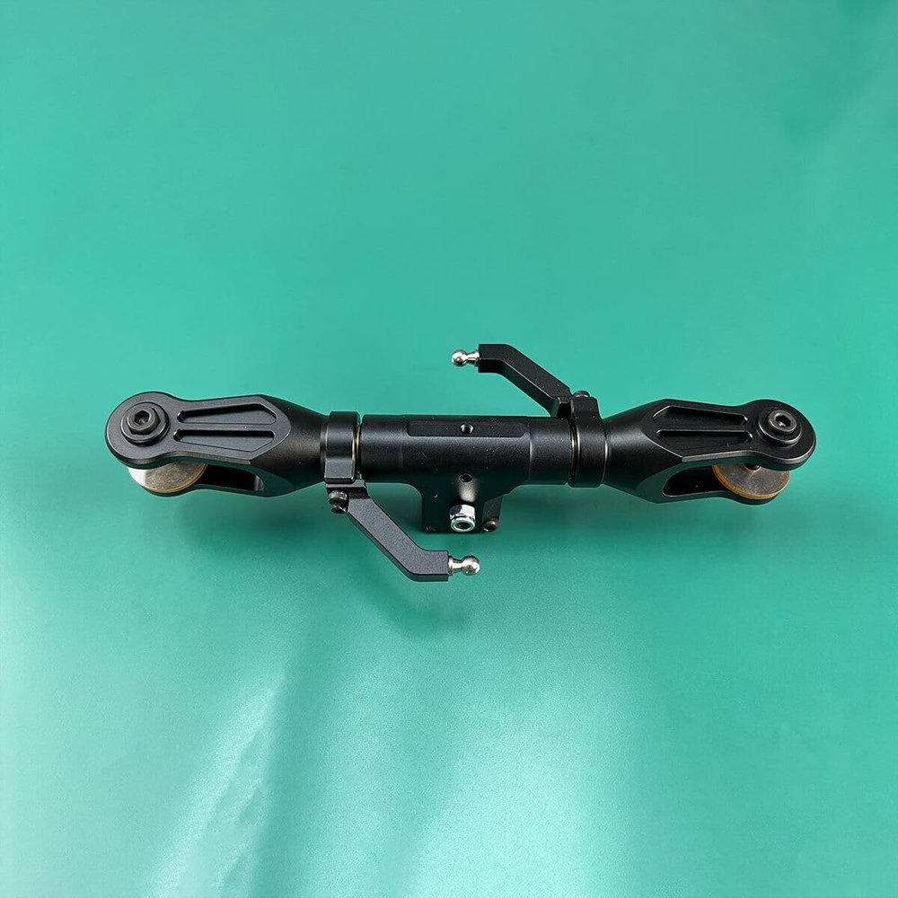 PurAr Roban HSM-700/800 Size Helicopters Suitable for Universal Accessories Mechanical Spare Parts- (Rotor Head 2 Blades(12mm) V2 Version), Black