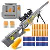 AGM MASTECH AWM Foam Dart Blaster, Shell Ejecting Model with Scope, Metal Components, Foldable Stock, 40 Darts, 20 Shells. Tactical CS Game Prop for Teens 14+ and Adults (Gold) view 1