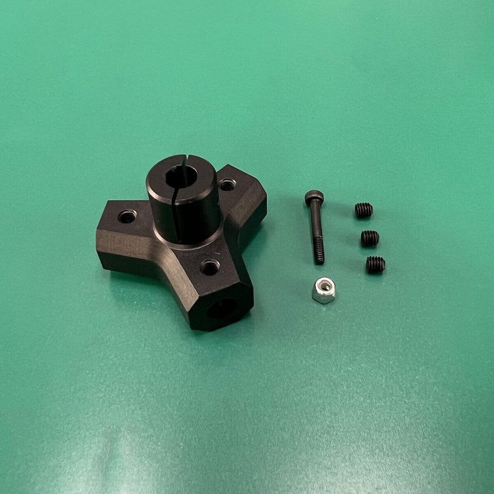 PurAr Roban HSM-700/800 Size Helicopters Suitable for Universal Accessories Mechanical Spare Parts- (Rotor Hub 4 Blade), Black