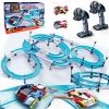 Slot Car Race Track Sets Electric Remote Control Car for Kids Rechargable Electric Racing Game with Hand Controllers Circular Overpass Track Birthday Toys for Boys Kids 6 7 8-12 view 1