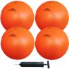 AppleRound 8.5-inch Dodgeball Playground Balls, Pack of 4 Balls with 1 Pump, Official Size for Dodge Ball, Handball, Camps and Schools (Orange) view 1
