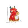 WOONEKY Dragon Piggy Bank Resin for Money Storage for Boys and Girls Unique Cartoon Ornament for Chinese Year view 2