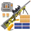 AGM MASTECH AWM Foam Dart Blaster, Shell Ejecting Model with Scope, Metal Components, Foldable Stock, 40 Darts, 20 Shells. Tactical CS Game Prop for Teens 14+ and Adults (Green) view 1