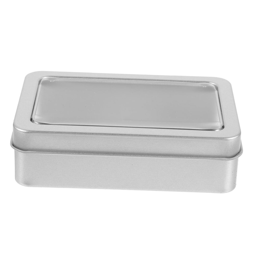 HOOTNEE Large Dice Box Storage Game Tin Box for Dice Carrying Container Foam Liner